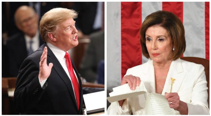 Snipping and ripping!  Who got the better of who in this address?  Was it President Teflon Donald J. Trump?  Or Speaker of the House Crooked Nancy Pelosi?  Our experts break down the melee for you. 
Photos courtesy Leah Millis/Reuters/Pool via AP Images