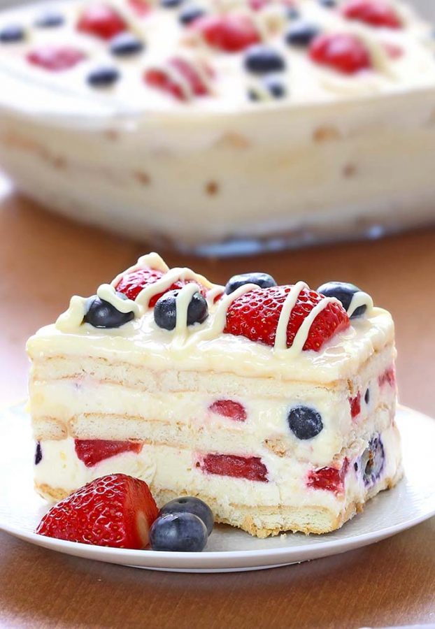 Whats Cooking Around BHS - Independence No-Bake Icebox Cake!