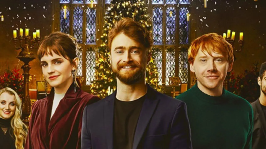 Left to right, Emma Watson, Daniel Radcliffe, and Rupert Grint as Hermione Granger, Harry Potter, and Ron Weasley, respectively. (Photos courtesy Warner Bros.)