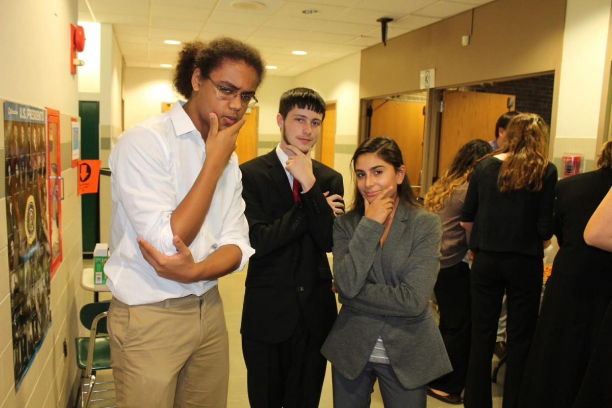 Model UN students Viktor Urvantsev, Colton Booth, and Jackie Bechara bring the presidential election to a whole new level.