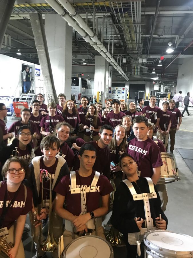 BHS Band Travels to Performs at Barclay Center for Texas A&M