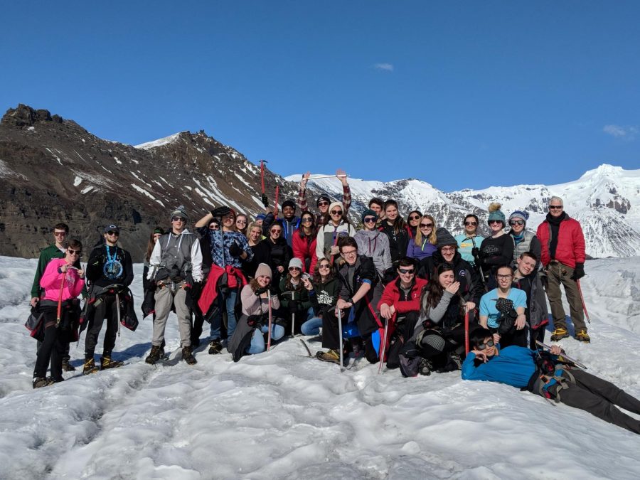 A little bad weather won’t stop them!  Despite having to be rerouted to Scotland, the Brewster students and staff made it to Iceland, where they could explore the unique landscape with a mind towards science.