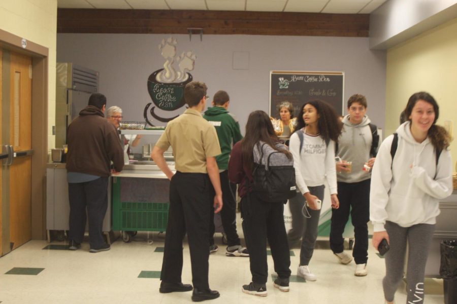 It’s a grind, but it’s a living.  Students have full responsibilities behind the counter, especially when the lines get long.