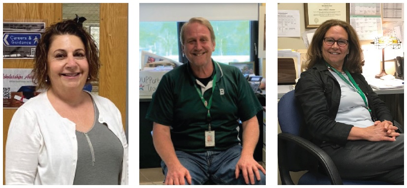 Left to right: Mrs. Cathy Murray, Mr. Robbie Gallacher, and Mrs. Beth Jones