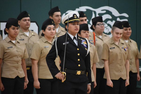 Always a major event, the annual inspection brings out crowds from the community as the ROTC students and band work together to make their school, program, and country proud.