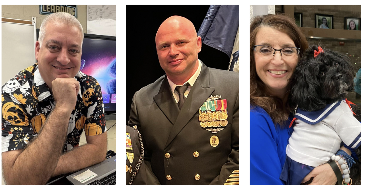 They’ve put in their years and now they are moving on to what life holds for them next, whether it be rest, travel, or another career path. Left to right, Mr. Kurtz (math), Master Chief Campbell (ROTC), and Mrs. Taylor (Music)